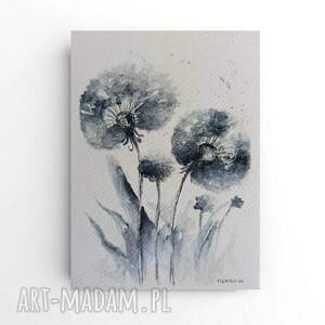 paulina lebida dmuchawce - akwarela formatu 18/12,5 cm