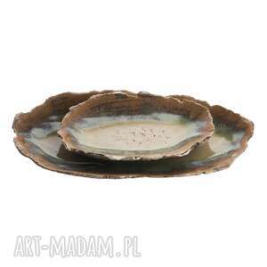 handmade ceramika zestaw ceramicznych pater