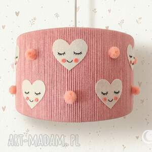 Lampa sufitowa z serduszkami do pokoju dziecka handmade