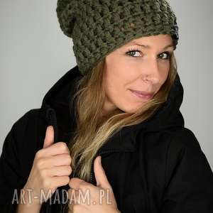 czapka mono 25 - khaki - LaCzapaKabra dodatki