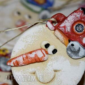 magosza bałwankowa rodzina - ozdoby świąteczne, dekoracje choinkowe, dekoracja