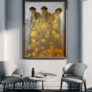 Prezent Trzy siostry - grafika na plakacie na A3, plakat