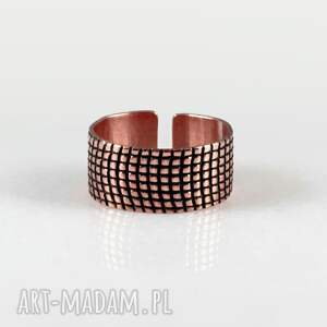 Ręcznie robiona obrączka handmade - oryginalna biżuteria