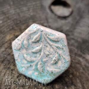 Pierścionek ceramiczny handmade z regulowaną obrączką