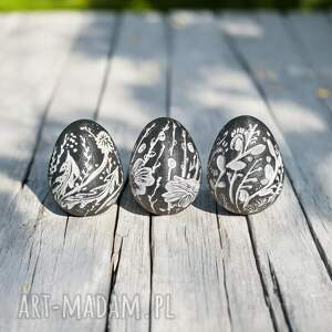 jajka wielkanocne zestaw 3 sztuki, pisanki, dzika wiosna