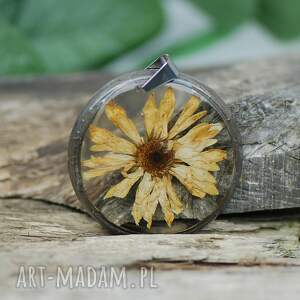 handmade naszyjniki naszyjnik z kwiatami w żywicy z1313