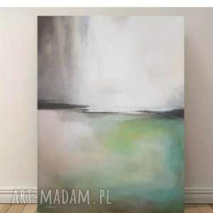 Wiosna - abstrakcyjny obraz akrylowy 80x60 cm