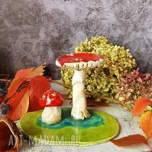 ceramika amanita muscaria muchomorki, grzyb, grzybki, grzybek muchomorek
