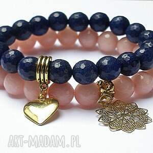 handmade duo - nude and dark blue