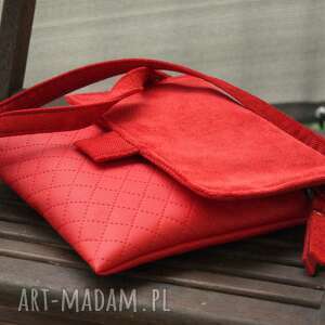 handmade mini pikowana torebka - mini karo