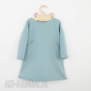 sukienka z kieszonkami i kokarda - noeli dla dziecka
