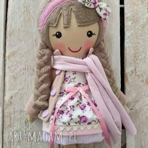 malowana lala amelia z szalikiem lalka przytulanka niespodzianka, zabawka