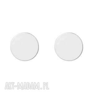 srebrne kolczyki kółeczka sztyfty, koła, koło