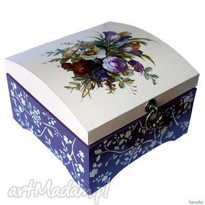 ręcznie zrobione pudełka romantyczność - kuferek na biżuterię