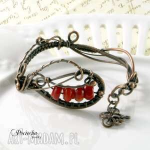 handmade coral bracelet - bransoletka z koralem czerwonym