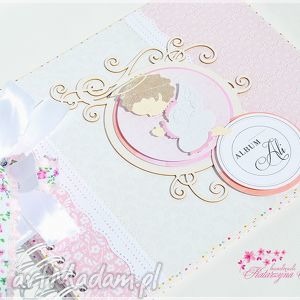 handmade scrapbooking albumy album na chrzest święty