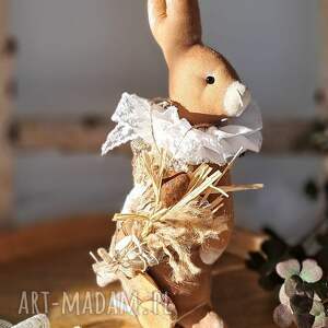 Prezent zajączek rustykalny dekoracja stojąca