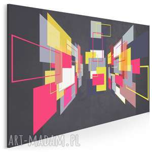 obraz na płótnie - geometryczny trójkąty 3d 120x80 cm 50601 prostokąty