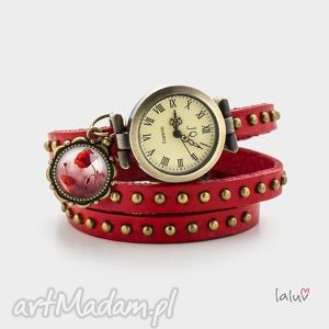 handmade skórzany zegarek - bransoletka maki
