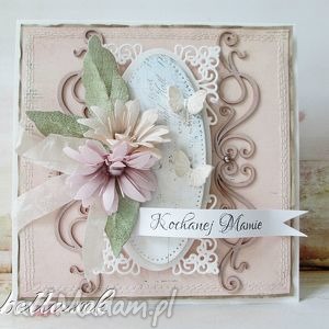 scrapbooking kartki kochanej mamie mama, życzenia, podziękowanie