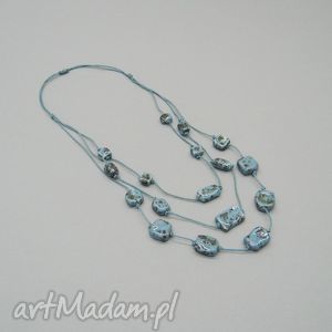handmade naszyjniki naszyjnik „turkusowo - niebieski”