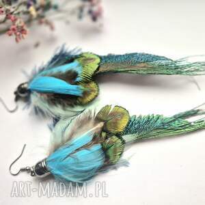 kolczyki długie leciutkie wykonane w pojedynczym