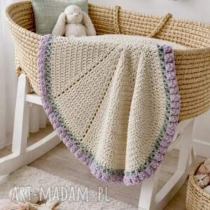 dla dziecka kocyk na szydełku, pod choinkę prezent