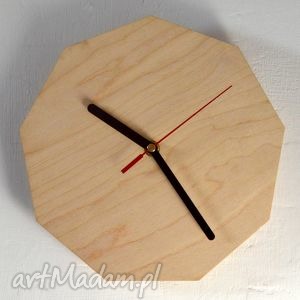 zegar wood clock, drewniany, vintage, drewno dom, prezent