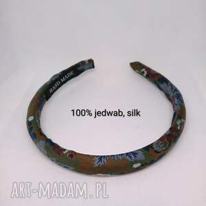 pomysł na upominek świąteczny Wąska, jedwabna opaska puffy