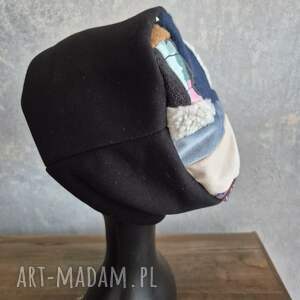 czapka damska na podszewce fol, kolo, et, boh, fri