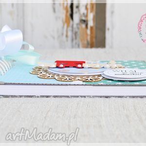 handmade scrapbooking albumy album z okazji narodzin