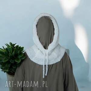 BetelgeuseKnits - 77 alpaki i 23 jedwabiu dwuwarstwowa kominiarka, balaklawa, komin z kapturem - balaklava, i jedwab, naturalne