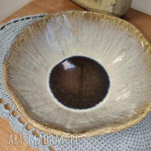 ceramiczna, misa, naczynia, sałatka, prezent