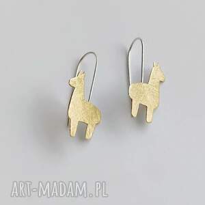 ALPAKA kolczyki, srebro, zmatowione