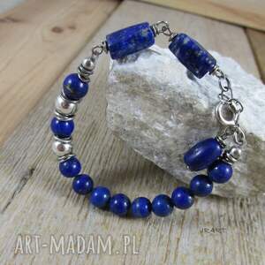 handmade lapis lazuli - bransoletka 437