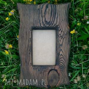drewniana ramka, ramka na zdjęcie z drewna szczotkowane drewno, przytulne
