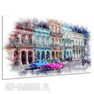 Obraz na płótnie Hawana Kuba z autami 120x80 cm