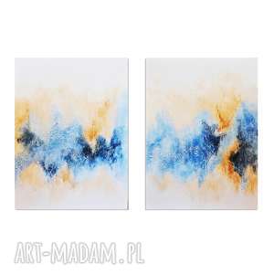 pastello, abstrakcja, nowoczesny obraz ręcznie malowany, minimalizm