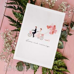 kartki kartka okolicznościowa, ślubna, love and marriage