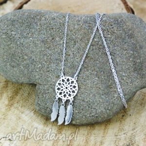 łapacz snów srebro - Biżuteria naszyjniki