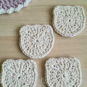 podkładki pod kubki ze sznurka misie na stół