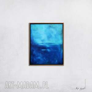 Prezent obraz olejny - Błękit paryski XV (oprawiony w ramę)