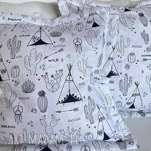 2 poszewki kaktusy, kaktus, rękodzielo, poduszka