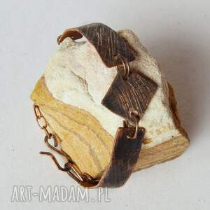 aleksandrab bransoletka z kutej, oksydowanej miedzi /34/ biżuteria