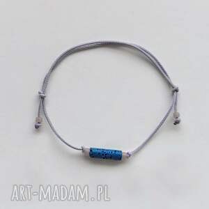 OKRĄG bransoletka, rególowana, sznurek, koraliki