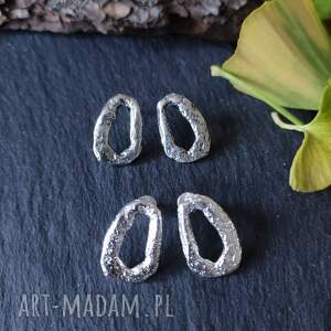 Nature, kolczyki, srebro