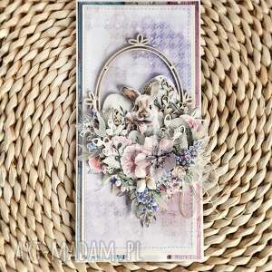 Prezent Wielkanocna, ręcznie robiona kartka