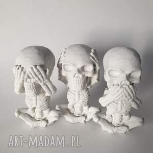 handmade dekoracje szkielet - betonowe figurki - komplet