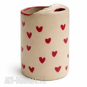 kubki kubek ceramiczny travel cup, rękodzieło, walentynki