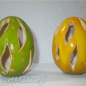jajka ażurowe ceramiczne jaja, wielkanocne wiosenne